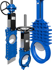 Затворы поворотные и ножевые