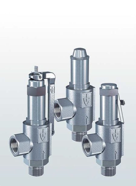 Угловые предохранительные клапаны для промышленного применения TUV/CE